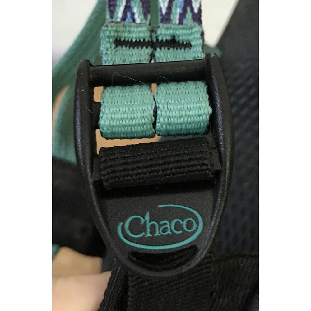 Chaco ZX/1 Cloud Sport Blue Green Strap Womens Teal Turquoise Aqua Sandals 7 - Picture 5 of 7